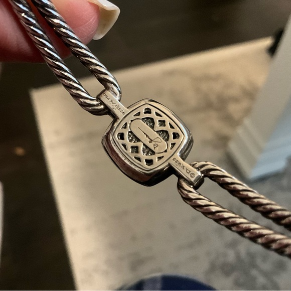 David Yurman Albion Bracelet Silver Gold Diamonds Size Small - Picture 4 of 7